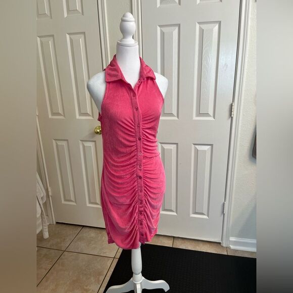 Just Polly women’s  Ruched at front placket Front button closures sleeveless - Picture 3 of 10